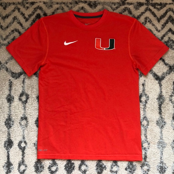 miami hurricanes dri fit shirt